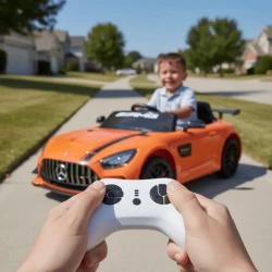 Машина на аккумуляторе Epid Mercedes GT3 AMG Orange купить в Кишиневе. Фото 11