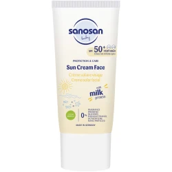Cremă de protecție solară pentru față Sanosan SPF50+, 30 ml cumpăra în Chișinau. Foto 1
