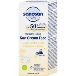 Cremă de protecție solară pentru față Sanosan SPF50+, 30 ml cumpăra în Chișinau. Foto 4