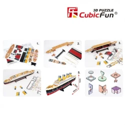 Puzzle 3D Cubic Fun Titanic, 35 elemente cumpăra în Chișinau. Foto 4
