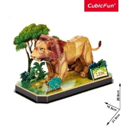 Пазл 3D Cubic Fun Lion, 40 элементов купить в Кишиневе. Фото 3