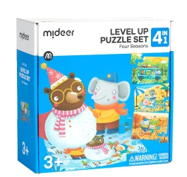 Развивающий пазл Mideer Level Up 4 in 1 Four Seasons, 87 элементов купить в Кишиневе. Фото 1
