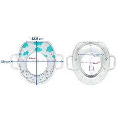 Детская накладка на унитаз Sevi мягкое Rain Pattern, 18 мес+ купить в Кишиневе. Фото 2