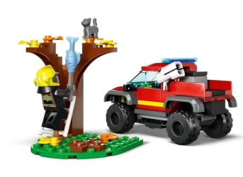 Set constructie Lego City 4x4 Fire Truck Rescue, 97 elemente cumpăra în Chișinau. Foto 3
