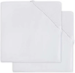 Cearsaf de pat cu elastic Jollein Molton White, 120x60 cm, 2 buc. cumpăra în Chișinau. Foto 1