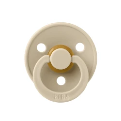 Пустышка круглая из латекса Bibs Colour Vanilla, 6-18 мес. купить в Кишиневе. Фото 1