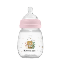 Бутылочка для кормления из пластика Kikkaboo Savanna Pink, 180 мл купить в Кишиневе. Фото 1