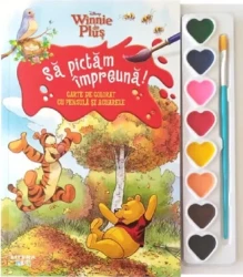 Раскраска Disney Винни-Пух. Давайте рисовать вместе! с кисточкой и акварельными красками купить в Кишиневе. Фото 1