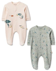 Salopetă BabyCosy Green & Ecru, 2 buc. (3-6L) cumpăra în Chișinau. Foto 1