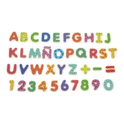 Набор магнитных букв и цифр Viga Colorful Magnetic Letters & Numbers, 77 шт. купить в Кишиневе. Фото 4