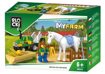 Set construcție Blocki MyFarm Small Tractor Tractor, 43 elemente cumpăra în Chișinau. Foto 1
