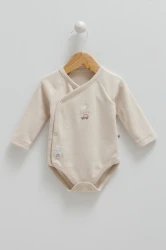 Body cu mâneca lungă Caramell Flaying Cars Beige & Ivory, 2 buc. (6-9L) cumpăra în Chișinau. Foto 2