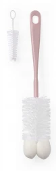 Щётка для бутылочек и сосок BabyOno Pink с мини-щёткой купить в Кишиневе