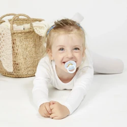 Suzetă anatomică, rotundă și simetrică din latex Bibs Colour Try It Baby Blue (0-6 luni), 3 buc. cumpăra în Chișinau. Foto 8