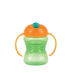 Cană cu pai Nuby Grip N Sip 9+ luni 240 ml cumpăra în Chișinau. Foto 3