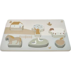 Puzzle din lemn Jollein Puzzle Farm, 6 elemente cumpăra în Chișinau. Foto 3