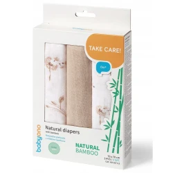 Pelinci din fibre de bambus BabyOno Beige (70x70 cm), 3 buc. cumpăra în Chișinau. Foto 2