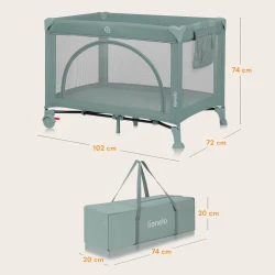 Кроватка манеж Lionelo Laura Green Sage купить в Кишиневе. Фото 11