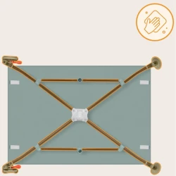 Кроватка манеж Lionelo Laura Green Sage купить в Кишиневе. Фото 12