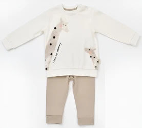 Set din 2 piese BabyCosy Giraffe Ivory & Ecru (3-6L) cumpăra în Chișinau. Foto 1