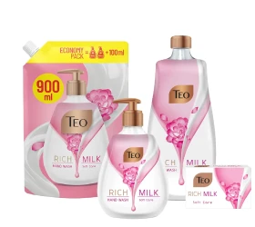 Жидкое мыло Teo Rich Milk Soft Care, 400 мл купить в Кишиневе. Фото 3