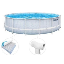 Bazin pentru copii Intex Chevron Prism Frame Premium + pompă de filtrare 5678 l/h, 19156 litri cumpăra în Chișinau. Foto 5