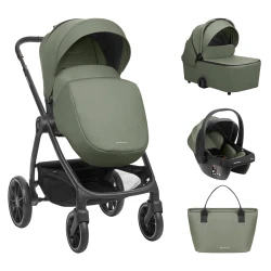 Carucior 3 in 1 Kikkaboo Modena Army Green cumpăra în Chișinau. Foto 8