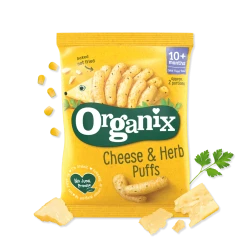 Палочки Organix Cheese & Herb Puffs (10 мес.+), 15 г купить в Кишиневе. Фото 1