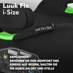 Автокресло-бустер 22-36 кг Lionelo Luuk Fix i-size Black Carbon купить в Кишиневе. Фото 3