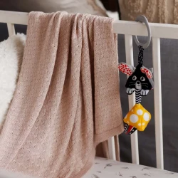 Одеяло Babyono Natural Bamboo Knitted Light Beige, 75x100 см купить в Кишиневе. Фото 5