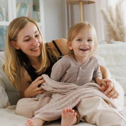 Одеяло Babyono Natural Bamboo Knitted Light Beige, 75x100 см купить в Кишиневе. Фото 4