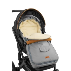 Husa de iarna pentru carucior Caretero Classic Wool Light Grey, 95x40 cm cumpăra în Chișinau. Foto 3