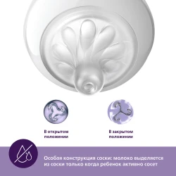 Соска из силикона Avent с медленным потоком (0 мес. +), 2 шт. купить в Кишиневе. Фото 7