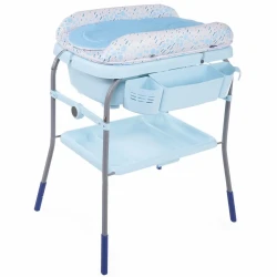 Ванночка с подставкой и пеленальный столи Chicco Cuddle&Bubble Ocean, 82 см купить в Кишиневе. Фото 1