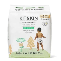 Подгузники-трусики Kit&Kin Hipoalergenice Eco XXL BOX №5 (12-17 кг), 120 шт. купить в Кишиневе. Фото 3