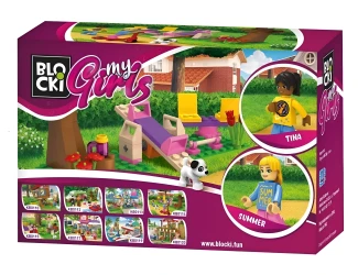 Конструктор Blocki MyGirls A walk in the park Прогулка в парке, 73 элементов купить в Кишиневе. Фото 2