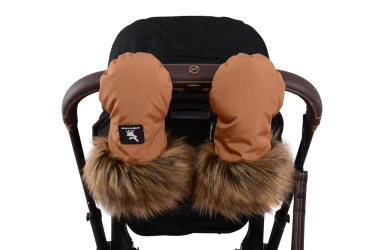 Manusi pentru carucior Cottonmoose Handmuff with Fur Pink, 25x14 cm cumpăra în Chișinau. Foto 2