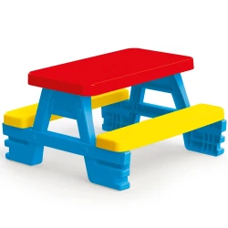 Masuta cu 2 scaune incorporate Dolu Albastru Galben Rosu cumpăra în Chișinau. Foto 1