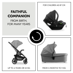 Carucior 3 in 1 Hauck Shop N Care Trio Set Grey cumpăra în Chișinau. Foto 9