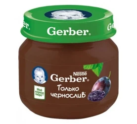 Пюре Gerber Чернослив (4 мес+), 80 г купить в Кишиневе. Фото 1