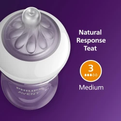 Бутылочка для кормления из полипропилена Philips Avent Natural Response AirFree Bear, 260 мл купить в Кишиневе. Фото 3