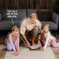 Ортопедический детский коврик Ortoto Puzzle Sport Grey, 30×30 см, 16 шт. купить в Кишиневе. Фото 4