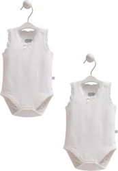 Боди без рукавов Caramell Basic Ivory, 2 шт. (0М) купить в Кишиневе. Фото 1