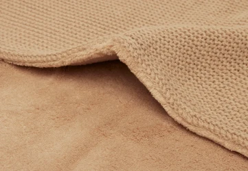 Păturică Jollein Basic Knit Biscuit/Fleece, 100x150 cm cumpăra în Chișinau. Foto 4