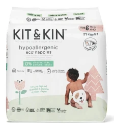 Подгузники eco гипоаллергенный Kit&Kin 6 (14+ кг), 24 шт. купить в Кишиневе. Фото 1