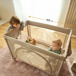 Кроватка манеж Lionelo Laura Pink Nude купить в Кишиневе. Фото 9