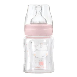 Бутылочка для кормления из стекла Kikkaboo Hippo Dreams Pink, 120 мл купить в Кишиневе. Фото 2