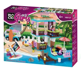 Конструктор Blocki MyGirls Beach House Дом на пляже, 371 элементов купить в Кишиневе. Фото 1
