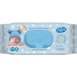 Servetele umede Smile Baby, 100 buc. cumpăra în Chișinau. Foto 1