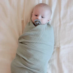 Пледик Bibs Swaddle Petrol, 120x120 см купить в Кишиневе. Фото 3